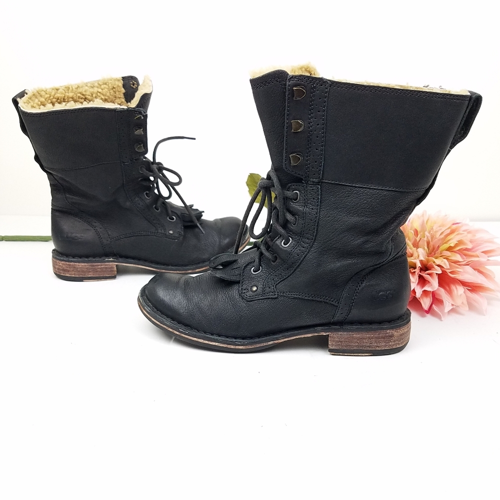 Ugg black Jena Convertible Military Inspired boots